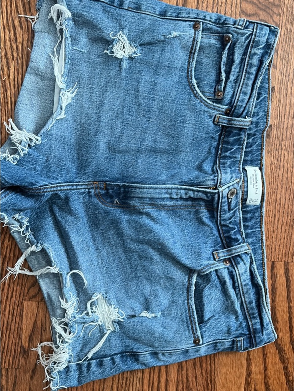 Abercrombie by Light Blue Denim Cutoff Shorts